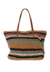 Zen Collection Large Woven Tote Bag, Brown