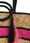 Zen Collection Woven Large Tote Bag, Fuchsia