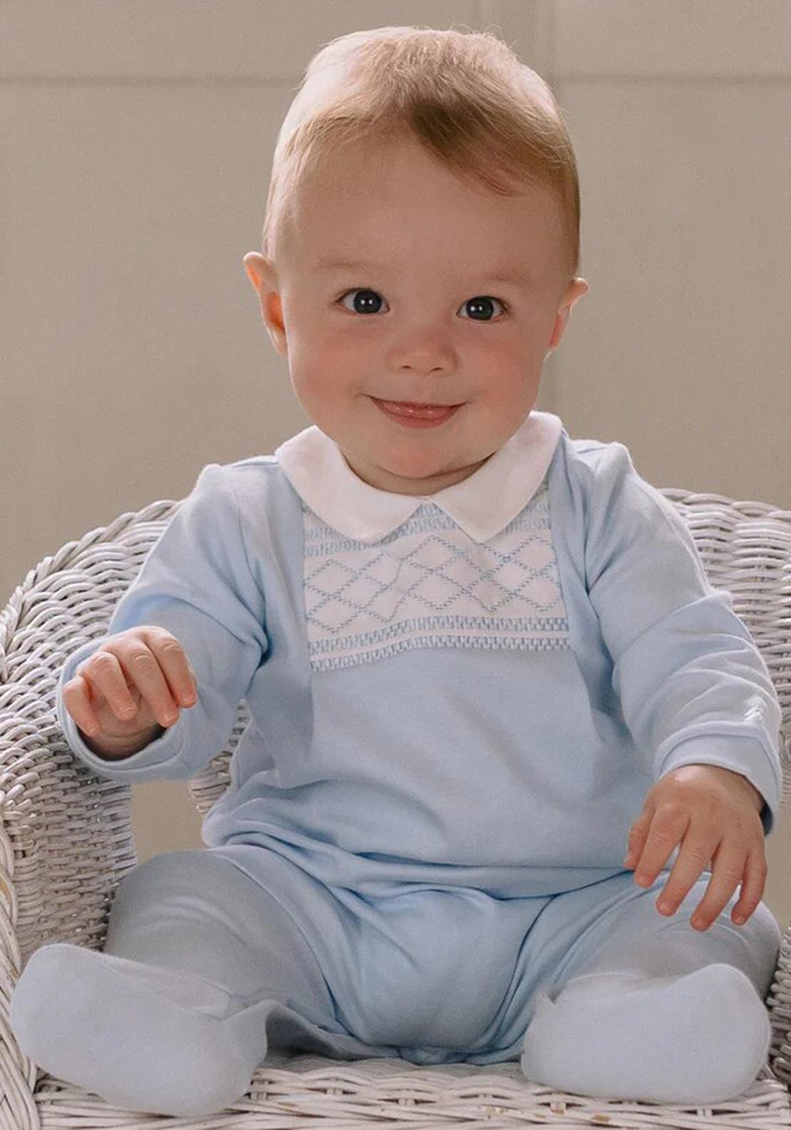 Emile Et Rose Drake Babygrow, Blue