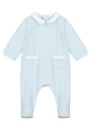 Emile et Rose Ben Faux Brace Babygrow, Light Blue