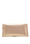 Emis Leather Shimmer Clutch Bag, Blush