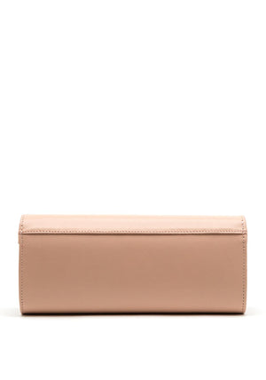Emis Leather Clutch Bag, Dusty Pink