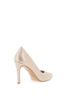 Emis Leather V Cut Court Shoes, Blush