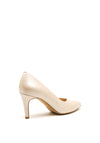 Emis Leather Pointed Toe Court Shoes, Pearl