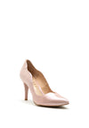 Emis Suede Shimmer Pointed Toe Court Shoes, Pink