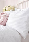 Laura Ashley Emma Seersucker 200TC Duvet Set, White