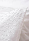 Laura Ashley Emma Seersucker 200TC Duvet Set, White