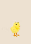 Enchante Floral Fluffy Easter Chick, Yellow