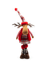 Enchante Winter Standing Reindeer, Red