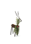 Enchante Winter Foilage Metal Standing Reindeer