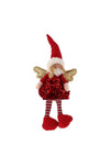 Enchante Christmas Sitting Fairy 53cm, Red