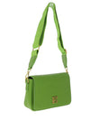 Zen Collection Pebbled Faux Leather Crossbody Bag, Grass