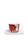 Eoin O’Connor by Tipperary Crystal Set of 4 Cappuccino Cups, Multi