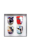 Eoin O’Connor by Tipperary Crystal Set of 4 Mugs, Multi