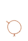 ChloBo Mini Cube Double Feather Bracelet, Rose Gold