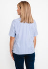 ERFO Striped Short Sleeve Light Shirt, Blue