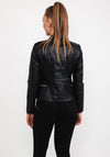 Seventy1 Faux Leather Biker Jacket, Black