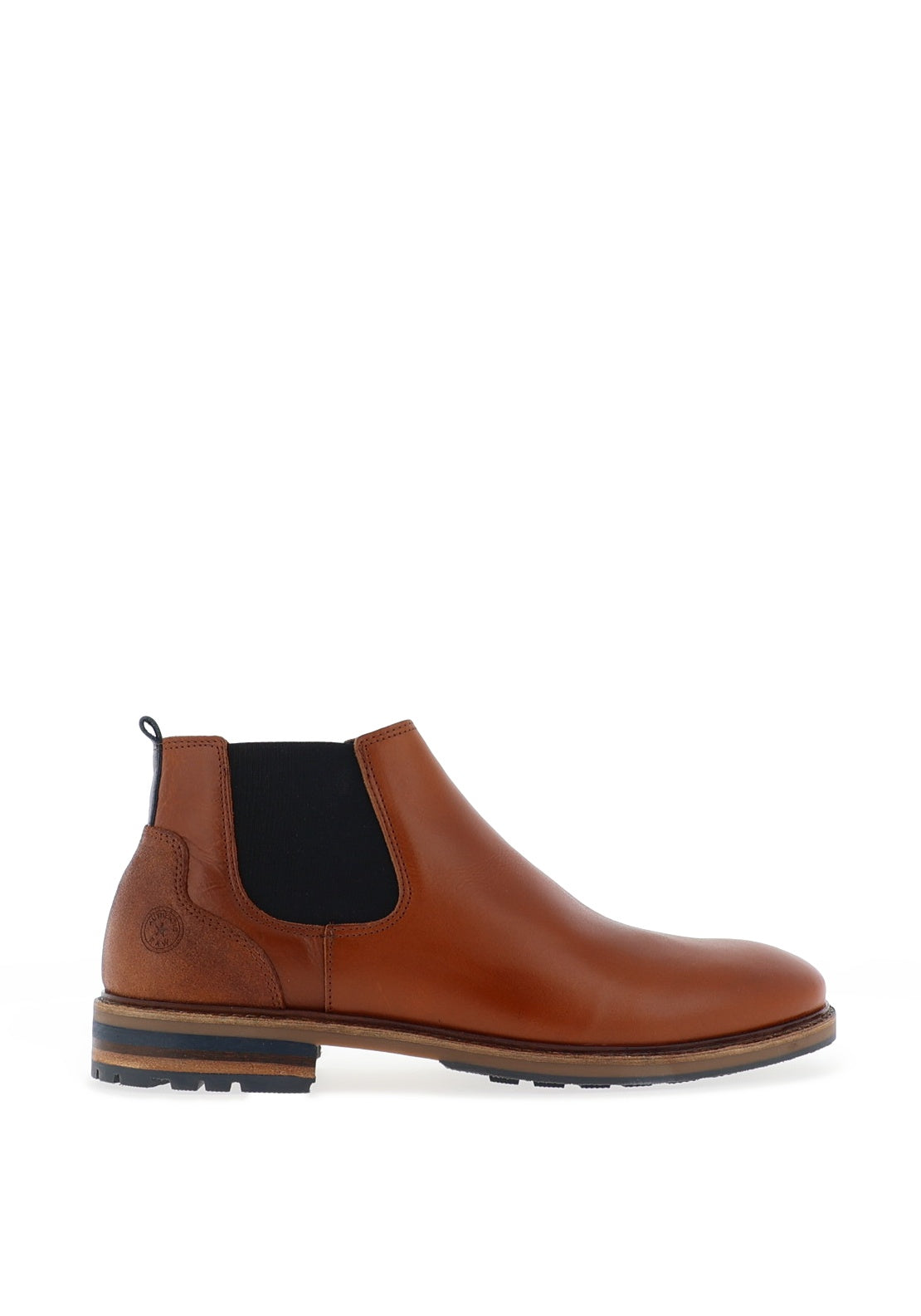 Escape Turbo Leather Chelsea Boots, Brandy Grain