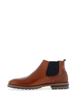 Escape Turbo Leather Chelsea Boots, Brandy Grain