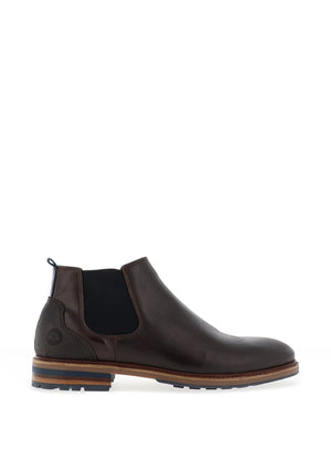 Escape Turbo Leather Chelsea Boots, Dark Cedar