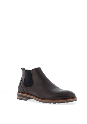 Escape Turbo Leather Chelsea Boots, Dark Cedar