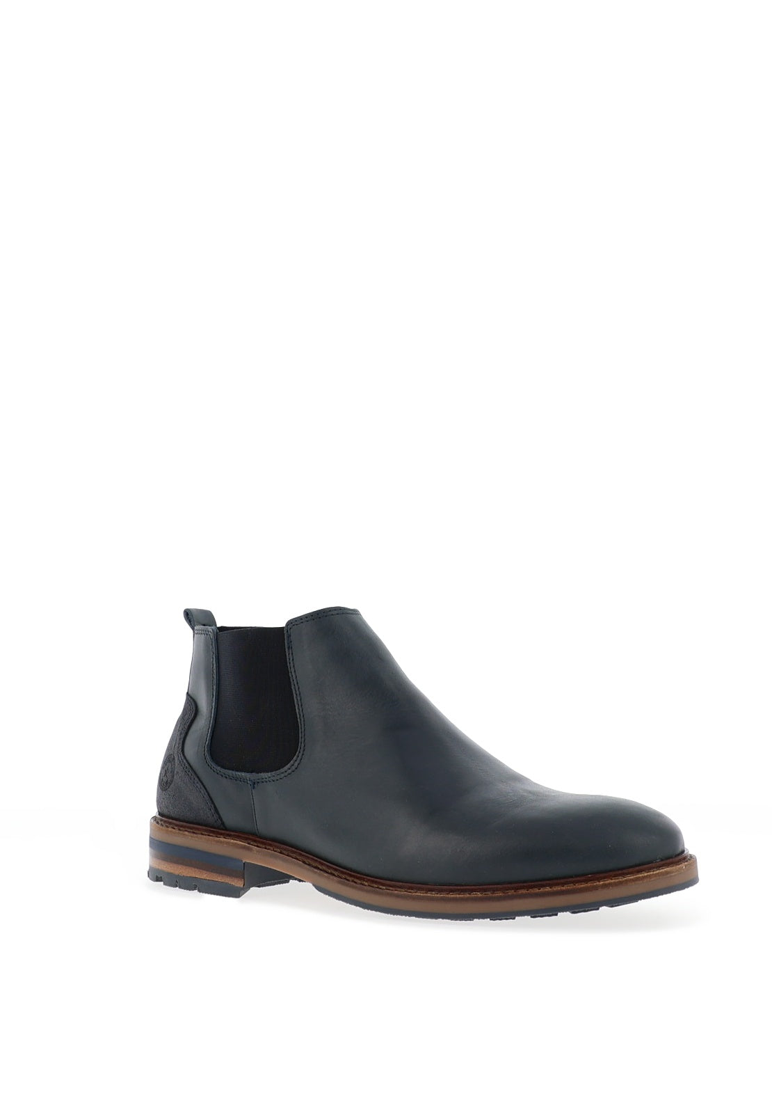Escape Turbo Leather Chelsea Boots, Petrol Blue
