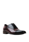Escape Elita Leather Panelled Shoe, Mahogany