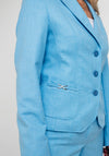 Eugen Klein Woven Blazer Jacket, Blue
