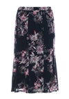 Eugen Klein Floral Mesh Midi Skirt, Navy