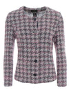 Eugen Klein Boucle Knit Jacket, Pink & Navy