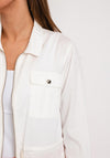 Eva Kayan Oversize Crop Zip Jacket, Off White