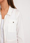 Eva Kayan Oversize Crop Zip Jacket, Off White