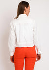Eva Kayan Oversize Crop Zip Jacket, Off White