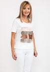 Eva Kayan Rose Gold Print T-Shirt, White