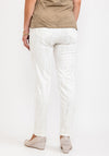 Eva Kayan Metallic Shimmer Skinny Jeans, Off White