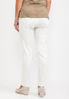 Eva Kayan Metallic Shimmer Skinny Jeans, Off White