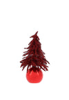Kaemingk Decorative Small Christmas Tree on Bauble, Red