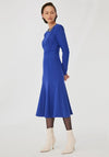 Exquise Fishtail Silhouette Dress, Indigo Blue