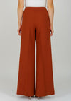 Exquise Contrast Stripe Wide Leg Trousers, Brown