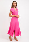 Exquise Ruched Sides Maxi Dress, Pink