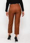 Exquise Woven Slim Leg Trousers, Tan