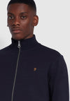 Farah Vance Full Zip Sweater, True Navy