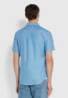 Farah Brewer Slim Fit Shirt, Mid Blue