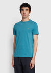 Farah Danny Organic Cotton T-Shirt, Marina Blue Marl
