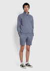 Farah Durrington Organic Cotton Jersey Shorts, Battleship Blue