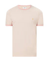 Farah Groves Ringer T-Shirt, Corinthian Pink