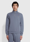 Farah Jim Quarter Zip Sweatshirt, Battleship Blue