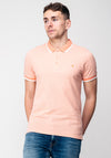 Farah Basel Pique Polo Shirt, Peach
