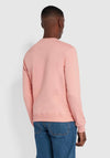 Farah Tim Organic Crew Neck Sweater, Pink Rose