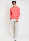 Farah Tim Organic Crew Neck Sweater, Palisade Pink
